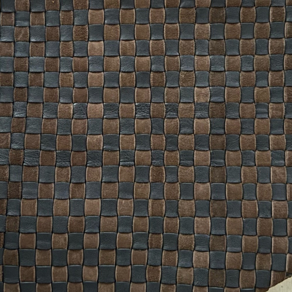 Clare V Moyen Messenger Black/Chocolate Woven Checker Bag NWT - Picture 8 of 10